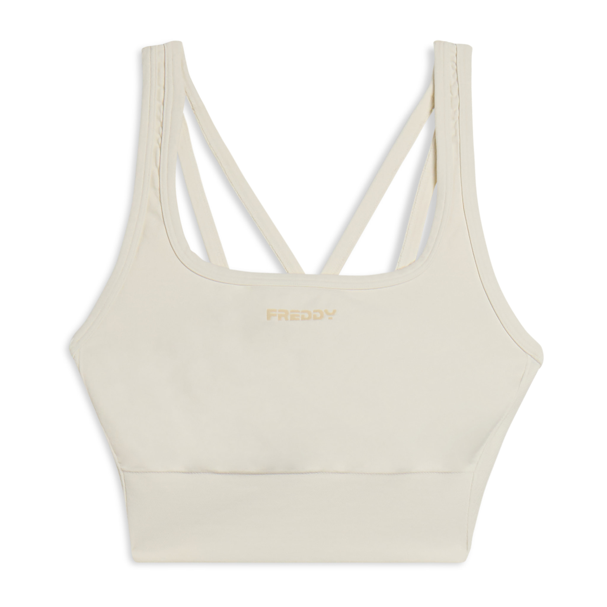 Top sportivo seamless supporto medio con inserti a costine