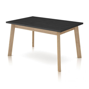 Mesa de comedor Naira 140 Negro Roble