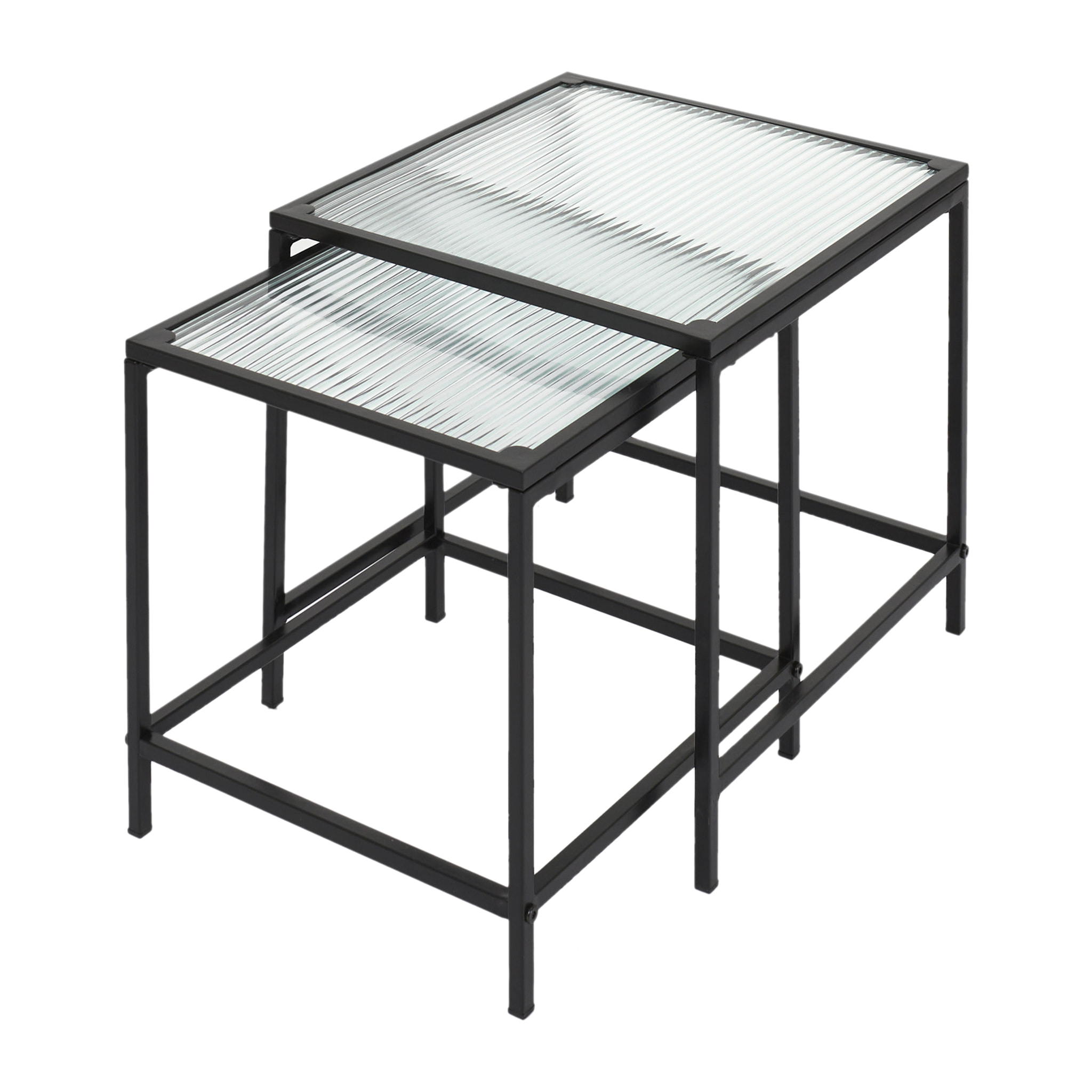 Table Gigogne Rosa Verre Texture X2