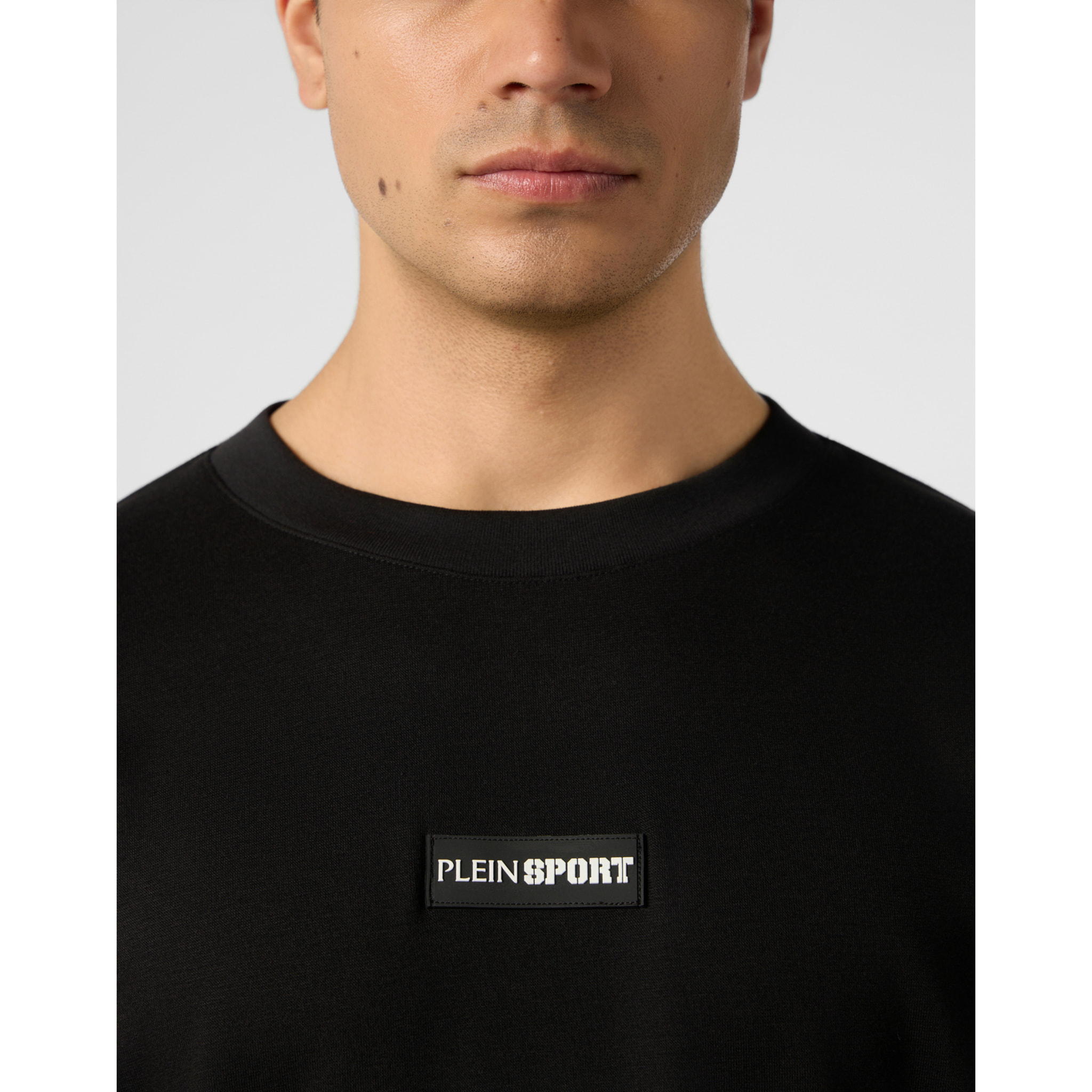 PLEIN SPORT Slub Cotton T-Shirt Scratch