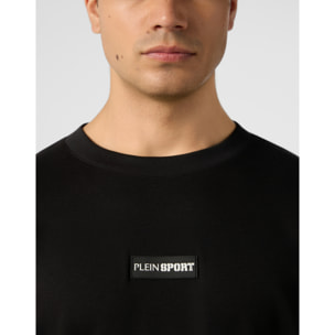 PLEIN SPORT Slub Cotton T-Shirt Scratch