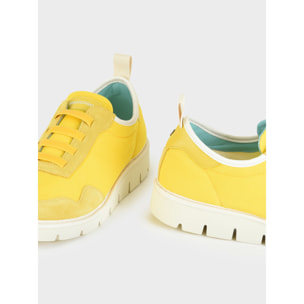 SLIP ON P05 UOMO IN MESH E SUEDE GIALLO