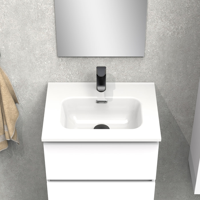 Conjunto de baño IRONA 3C, 50cm, incluye lavabo y espejo