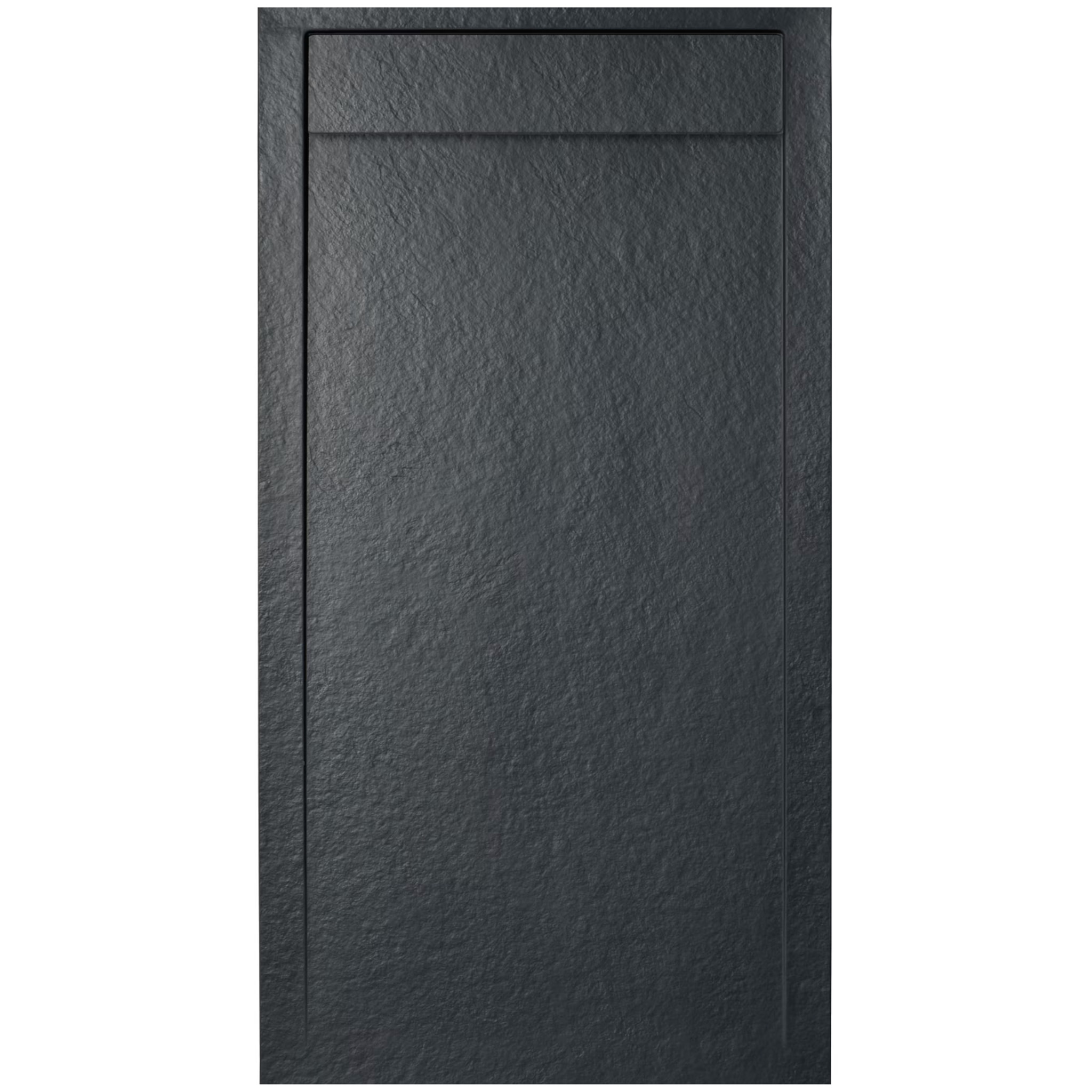 Fusion Receveur de douche 120x90cm en marbre coulé, Noir (SATFUP12090G)