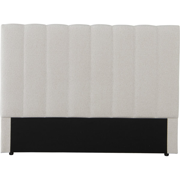 Tête de lit en tissu texturé "Val Thorens" - Beige - 140 cm