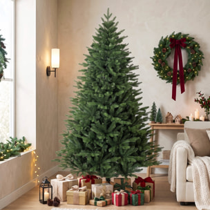 Sapin de Noël artificiel touffu grande taille H.180cm épicéa piètement bois