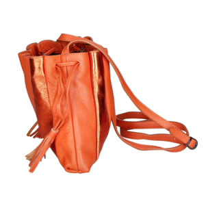 Borsa a tracolla  da donna In Vera pelle Made in Italy 25x21x4 cm