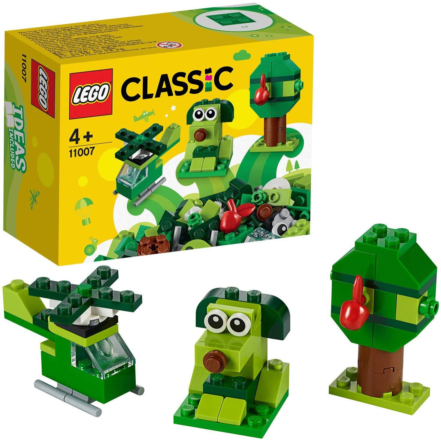 LEGO CLASSIC 11007 - SET MATTONCINI VERDI CREATIVI