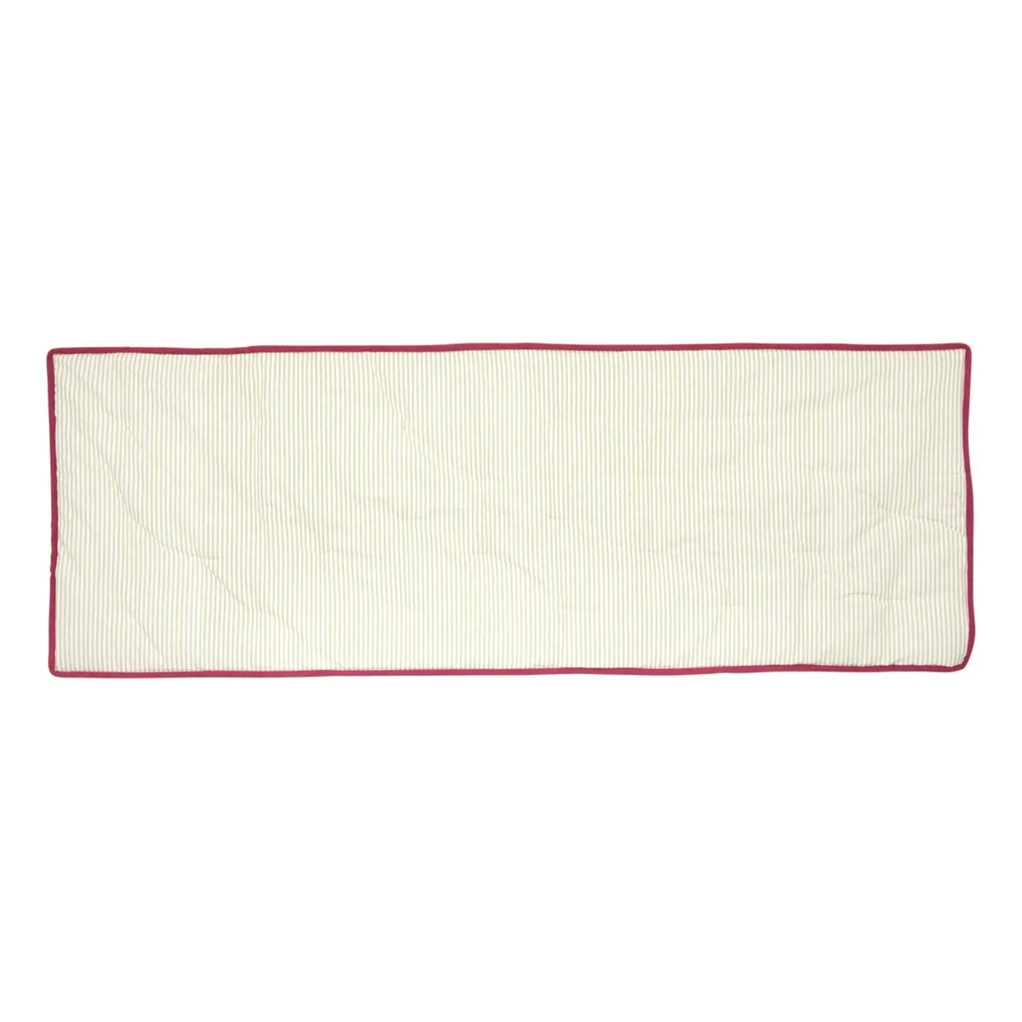 Coussin de sol Fleur de rose 180x60cm vert clair