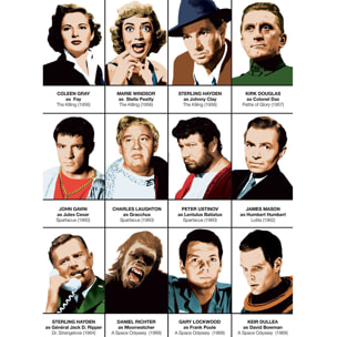 Affiche - Stanley Kubrick characters - Olivier Bourdereau