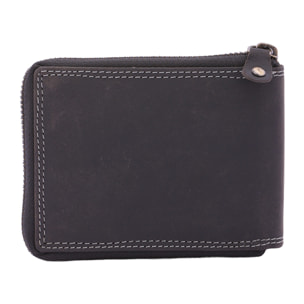 Portafoglio  da uomo In Vera pelle Made in Italy 9,5x12,5x2,5 cm