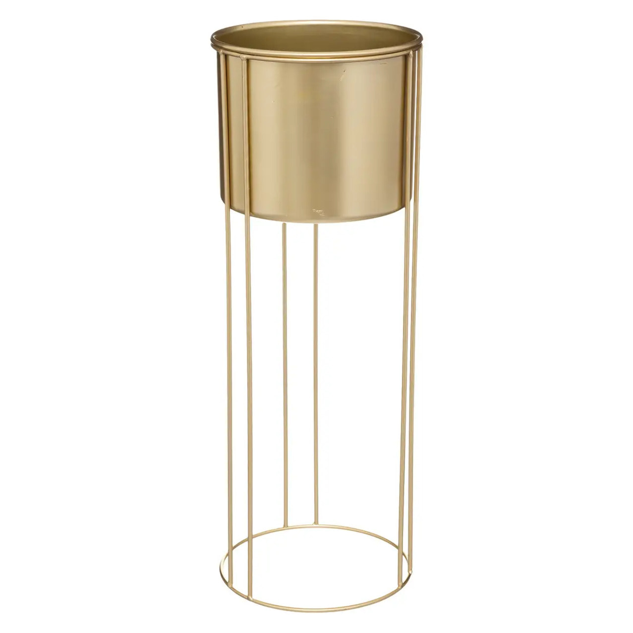 Set de 2 pots "Artif" métal doré