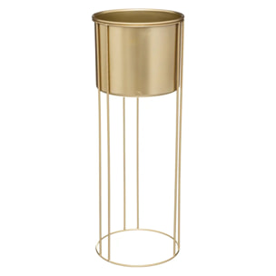 Set de 2 pots "Artif" métal doré