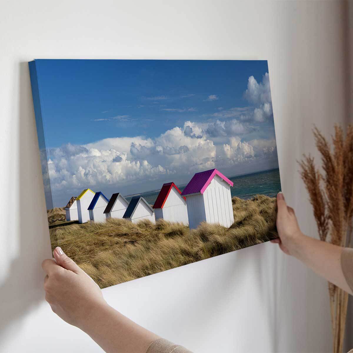 Tableau bord de mer Gouville sur mer Toile imprimée