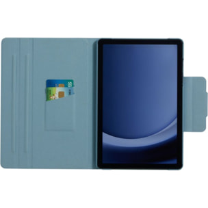 Etui ADEQWAT Samsung Tab A11+ rotatif Bleu
