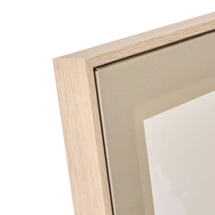 Toile imprimée encadrée Marlow noir et blanc 116x58cm