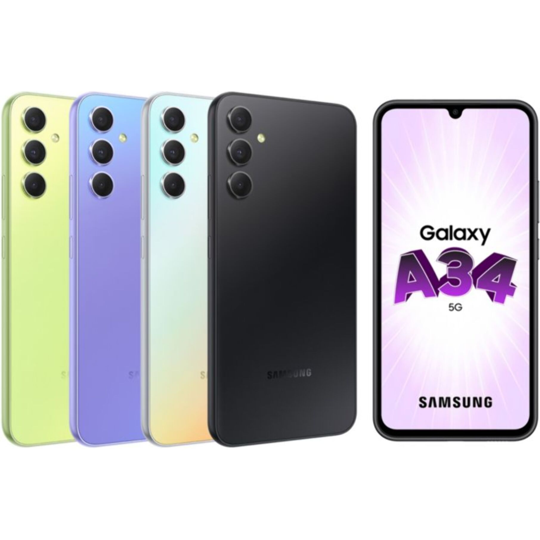 Smartphone SAMSUNG Galaxy A34 Graphite 128 Go 5G