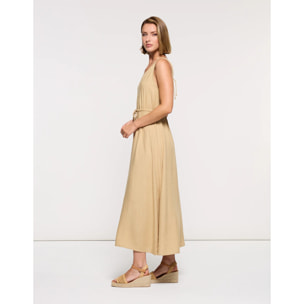 Vestido Midi Beige - Marilis
