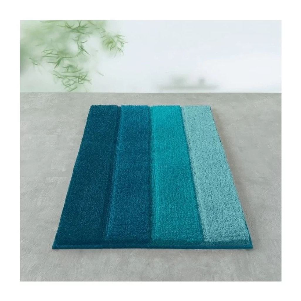 Tapis de bain Polyester FOUR 60x90cm Petrol Spirella