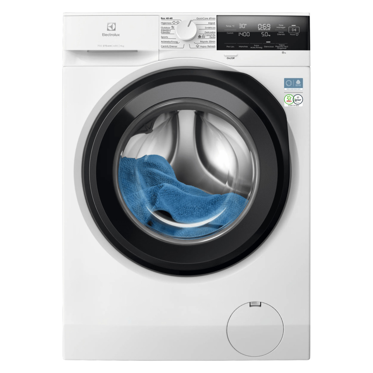 Electrolux Lavadora de libre instalación Serie 700 SteamCare de 9.0 kg EFI7394N2B