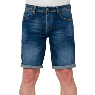 Bermuda vaquero Whitehaven de 5 bolsillos azul claro