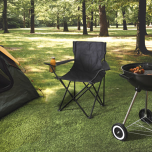 Fauteuil Camping Pliant Noir