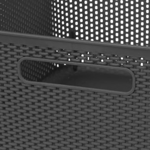 Panier en crochet Crochy 11L gris