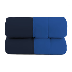 TRAPUNTA INVERNALE ELEGANT, 300gr, Microfibra, Doubleface, Made in Italy - BLU SCURO/ROYAL