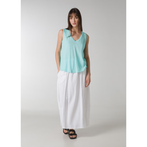 DEHA - Canottiera FLOWING TANK TOP in cotone per donna