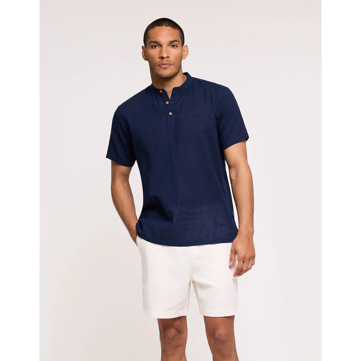 Camiseta Manga Corta Azul Marino - Frankie