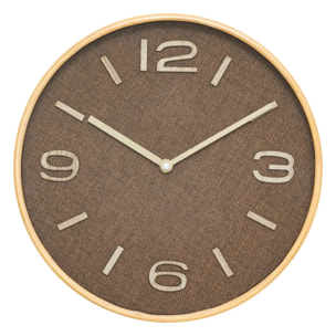Horloge "Ellis" marron tonka D30cm