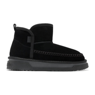 Botas de Mujer Con Ante y Forro Interior Atlas Basic Negro