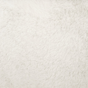 Puff plegable de piel "ezzio", blanco