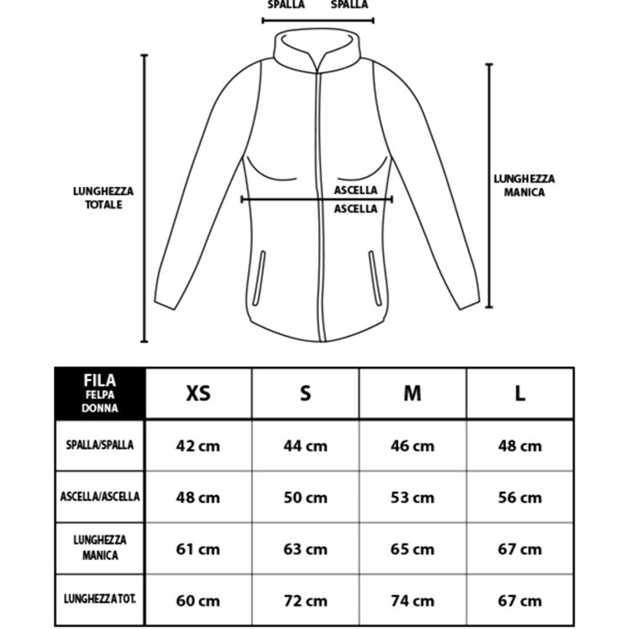 Felpa Donna FILA Girogola Cotone Garzato Art.FAW0584 BANTIN
