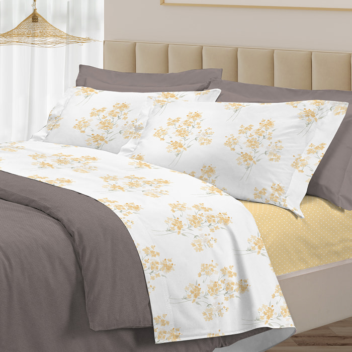 Completo letto primavera giallo