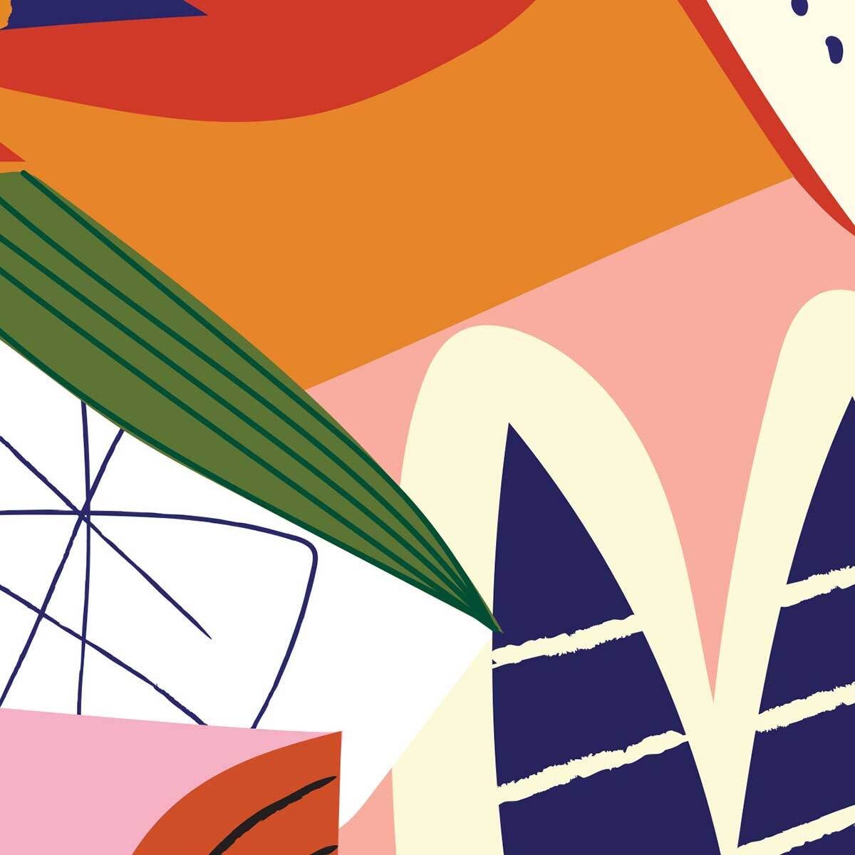 Tableau Flower Market composition florale moderne Toile imprimée