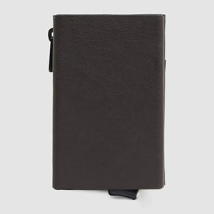 Piquadro Portafoglio compatto con portacarte automatico, porta monete e protezione RFID