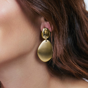 Pendientes Biona acabado oro amarillo 18k