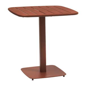 Table de jardin 2 places Alegoria 70x70cm acajou