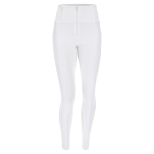 Pantaloni push up WR.UP® skinny vita alta con zip similpelle