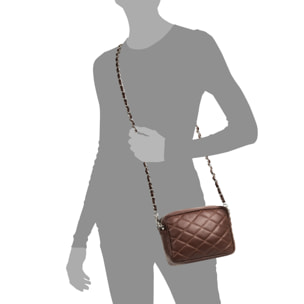 Cleopatra Borsa a tracolla Donna. Pelle autentica Pelle imbottita