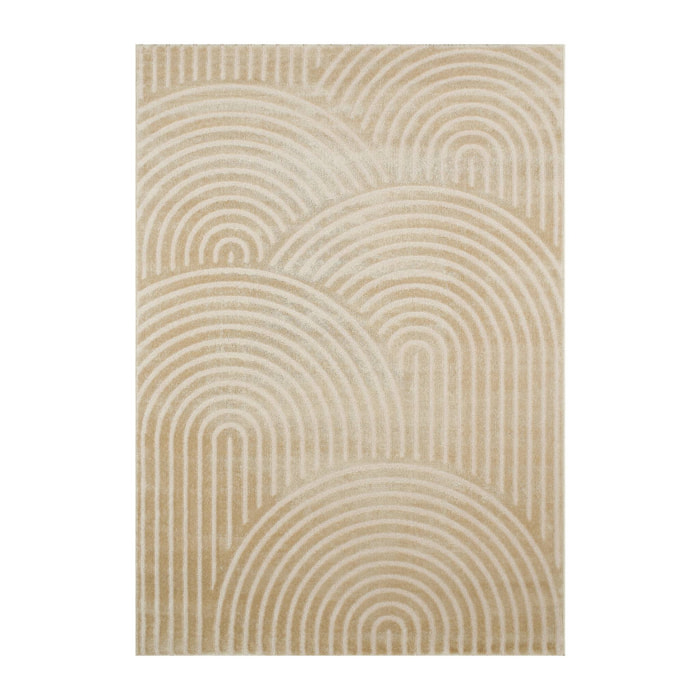 Tapis intérieur motif arches beige 160 x 230 cm - Brad