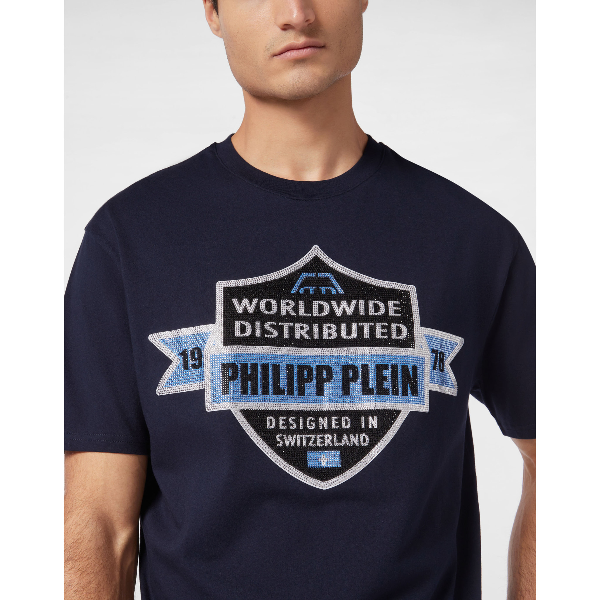PHILIPP PLEIN T-shirt girocollo a maniche corte CREST