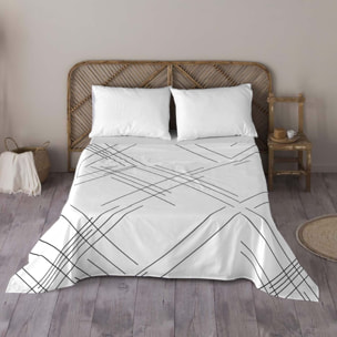 Naturals - Juego de Sábanas Estampadas - Incluye 1 o 2 Fundas de Almohada + 1 Sábana Bajera - 100% Algodón - Line