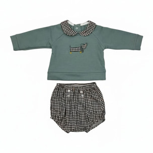 Conjunto Ranita Niño Felpa Floresta