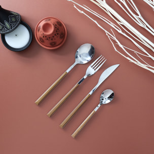 Menagere Effet Bois X16