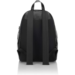 PHILIPP PLEIN Leather Backpack Cocco