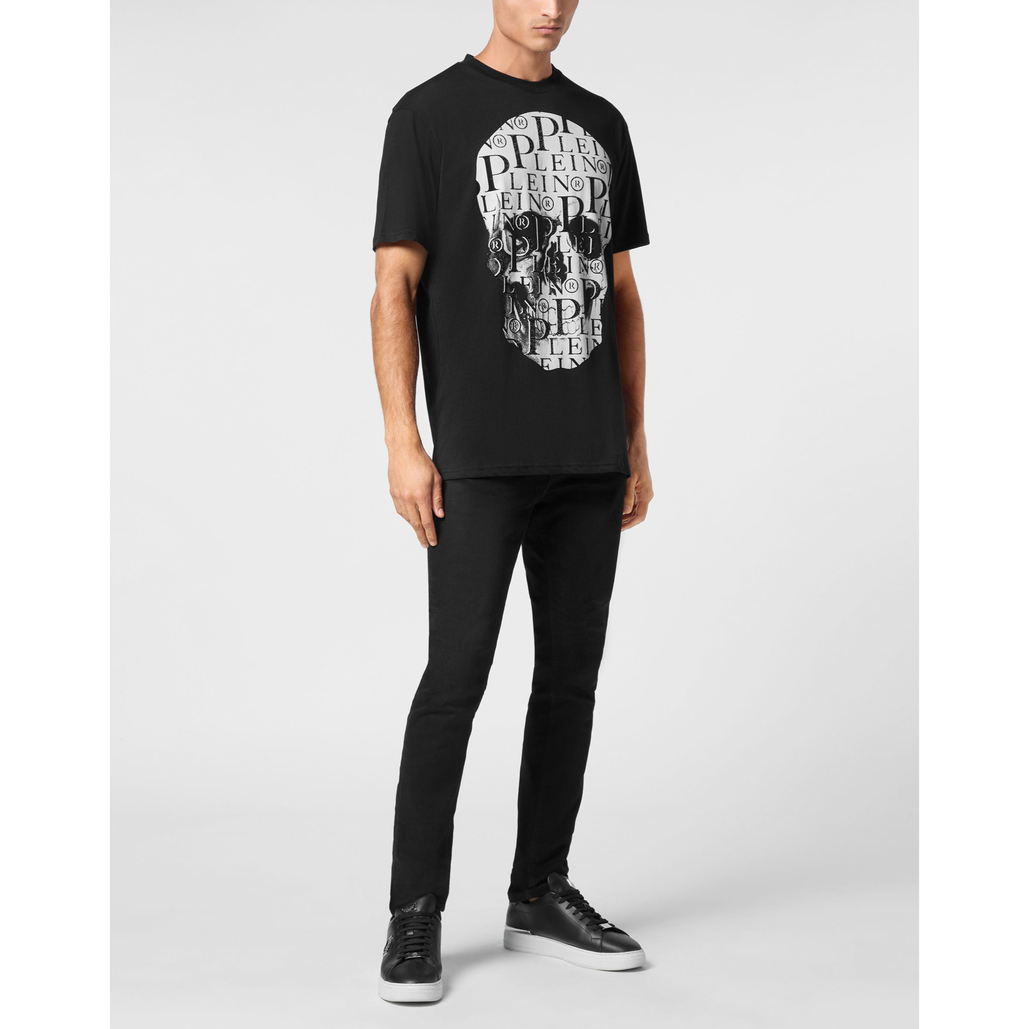 PHILIPP PLEIN T-Shirt Round Neck SKULL