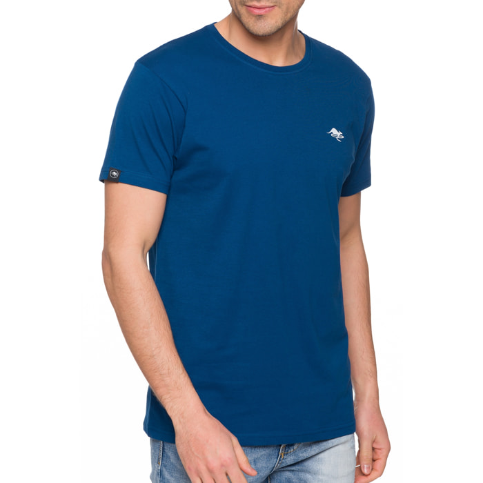 T-shirt in cotone 150 gr Hot Buttered Lizard Colore Blu Chiaro