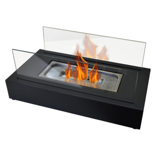 Chimenea de etanol de sobremesa con dos pantallas de cristal templado ALGEIROS PURLINE 750 W